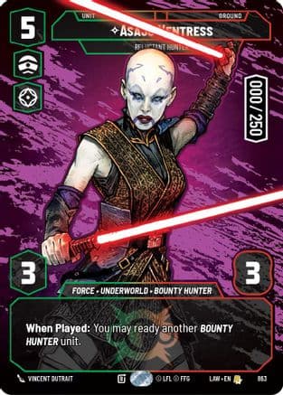 Asajj Ventress - Reluctant Hunter (Serialized) | Foil (863)  [A Lawless Time]