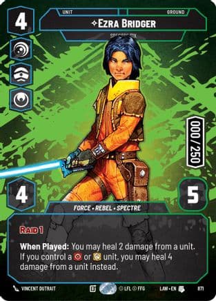 Ezra Bridger - Spectre Six (Serialized) | Foil (871)  [A Lawless Time]