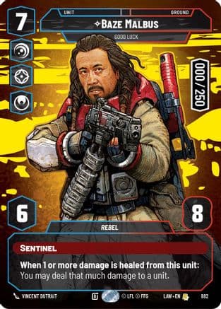 Baze Malbus - Good Luck (Serialized) | Foil (882)  [A Lawless Time]