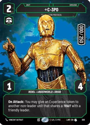 C-3PO - Translation Protocol (Serialized) | Foil (885)  [A Lawless Time]