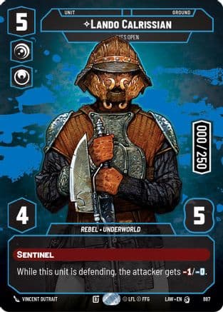 Lando Calrissian - Eyes Open (Serialized) | Foil (887)  [A Lawless Time]