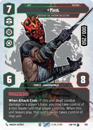 Maul - Master of the Shadow Collective (Serialized) | Foil (893)  [A Lawless Time]
