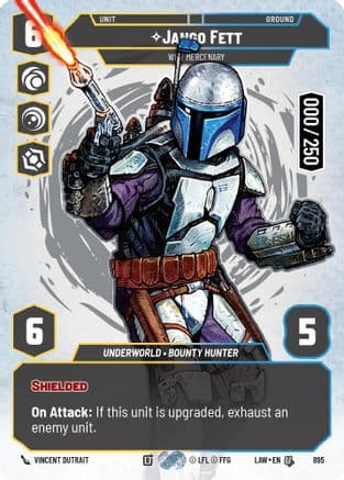 Jango Fett - Wily Mercenary (Serialized) | Foil (895)  [A Lawless Time]