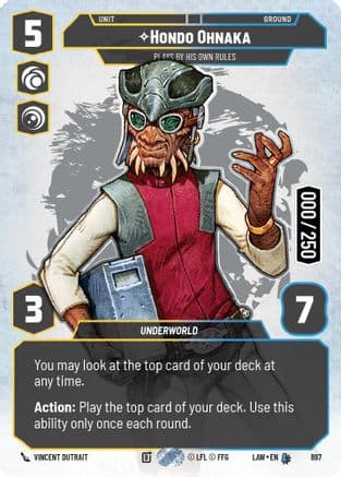 Hondo Ohnaka - Plays By His Own Rules (Serialized) | Foil (897)  [A Lawless Time]