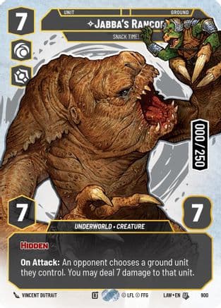 Jabba's Rancor - Snack Time! (Serialized) | Foil (900)  [A Lawless Time]