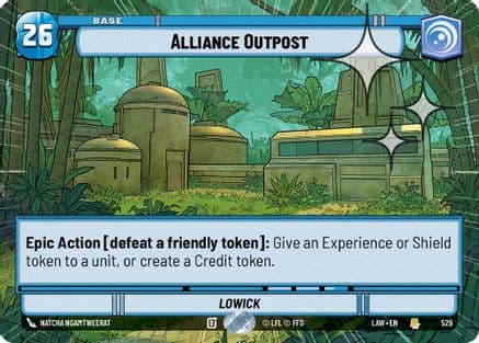 Alliance Outpost (Hyperspace Foil) | Foil (529)  [A Lawless Time]