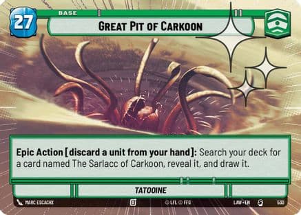 Great Pit of Carkoon (Hyperspace Foil) | Foil (530)  [A Lawless Time]