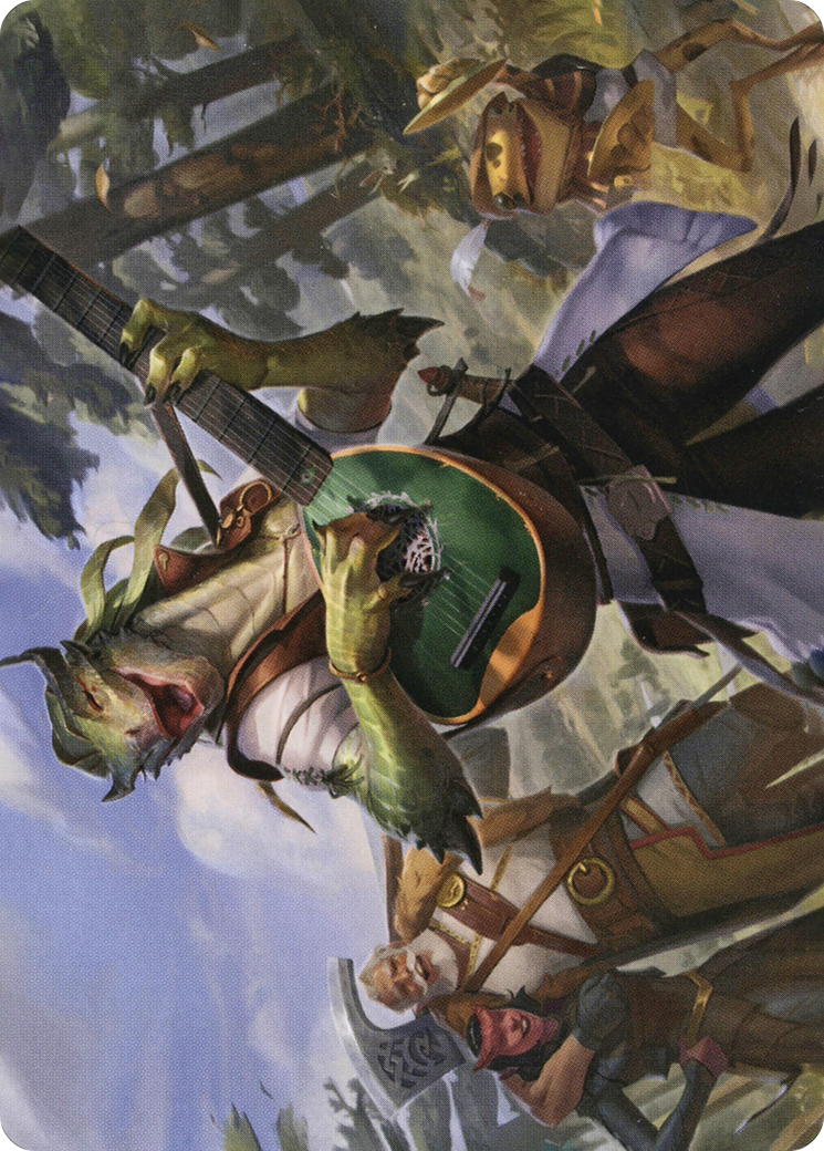 Wandering Troubadour // Wandering Troubadour (AAFR-064) - Adventures in the Forgotten Realms Art Series (Borderless) Foil