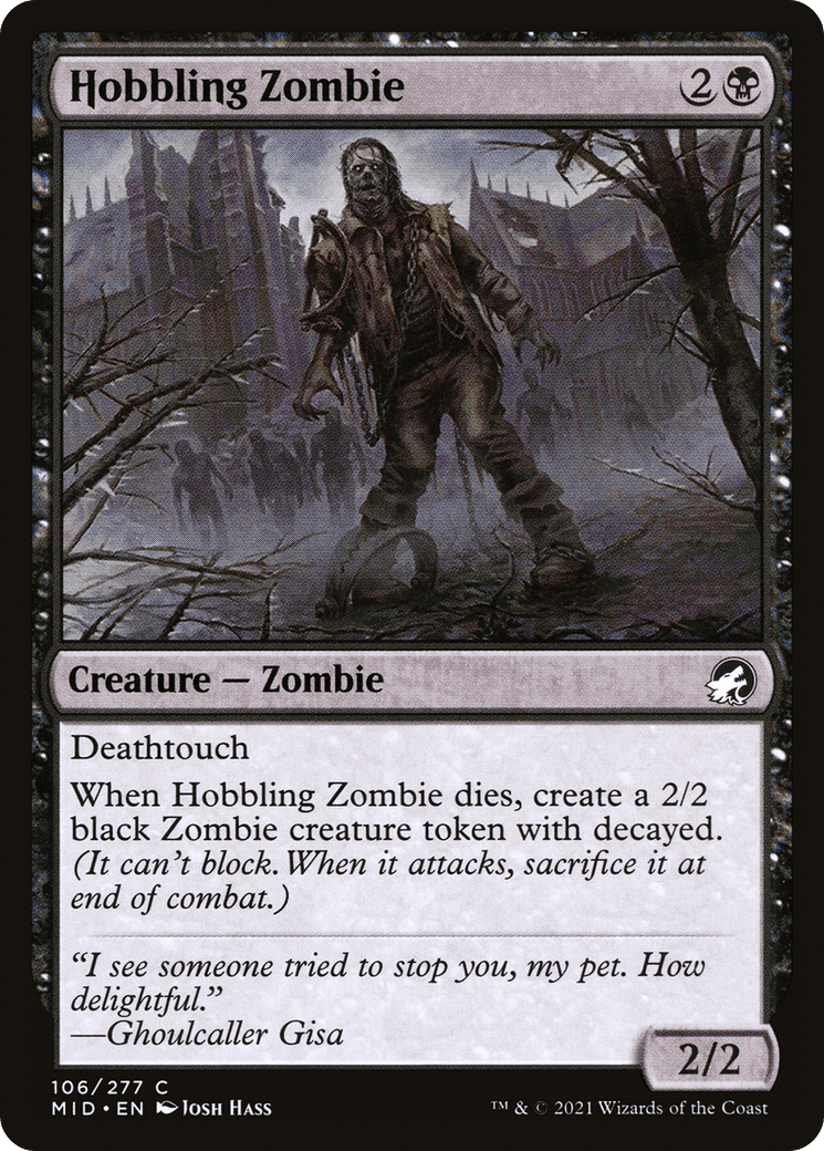 Hobbling Zombie [Innistrad: Midnight Hunt] Foil