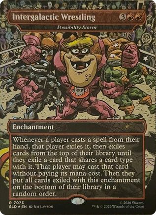 Intergalactic Wrestling - Possibility Storm |  Foil (7073) [Secret Lair Drop Series]