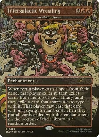 Intergalactic Wrestling - Possibility Storm |  Foil (7073) [Secret Lair Drop Series]