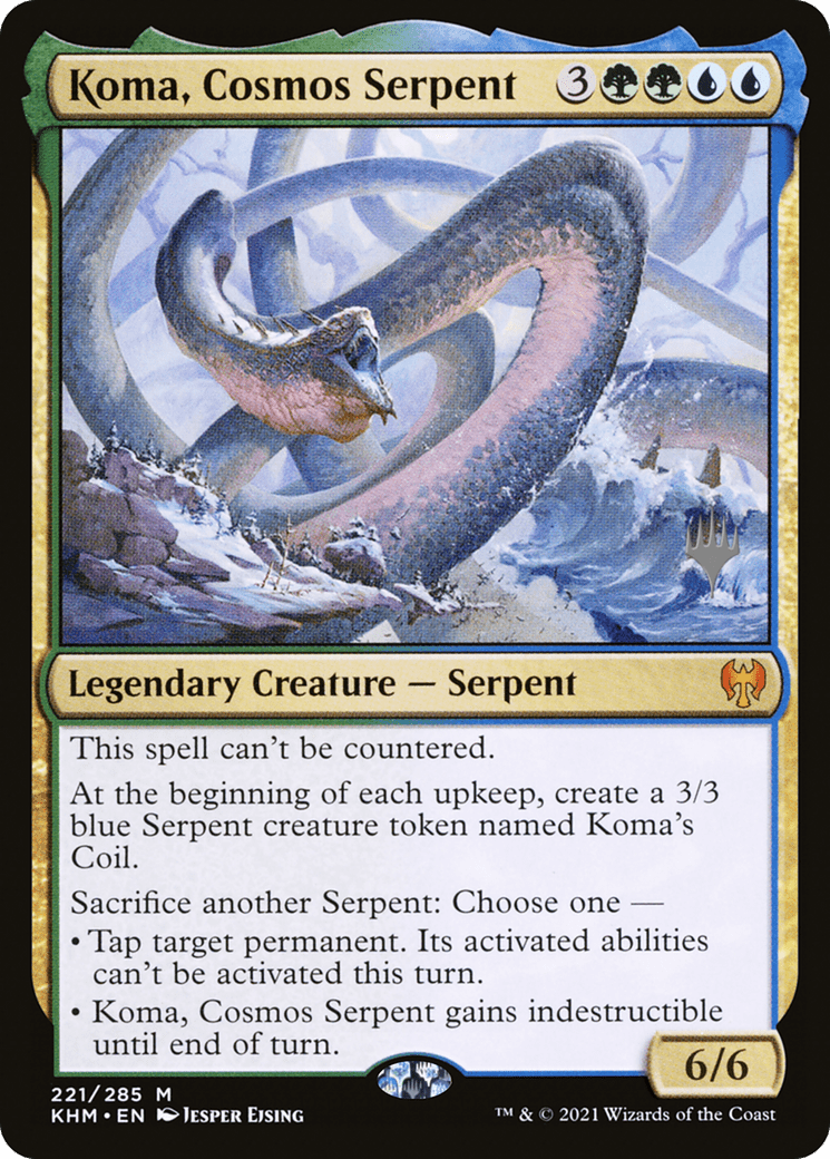 Koma, Cosmos Serpent (Promo Pack) [Kaldheim Promos] Foil
