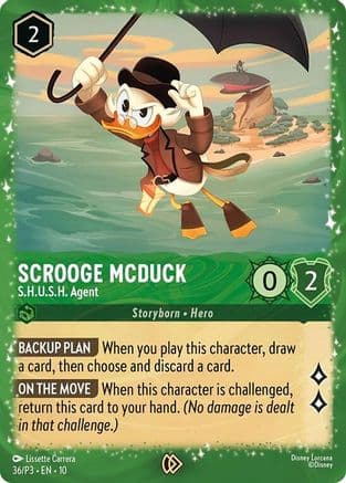 Scrooge McDuck - S.H.U.S.H. Agent | Holofoil (36) [Disney Lorcana Promo Cards]