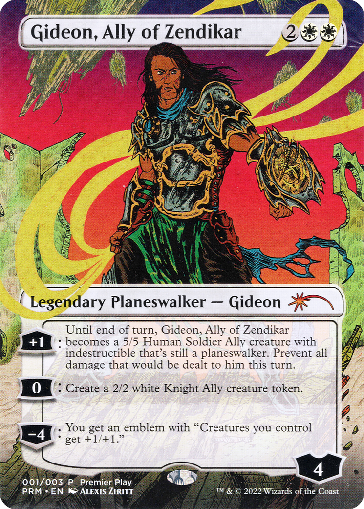 Gideon, Ally of Zendikar (Borderless) [Regional Championship Qualifiers 2022] Foil