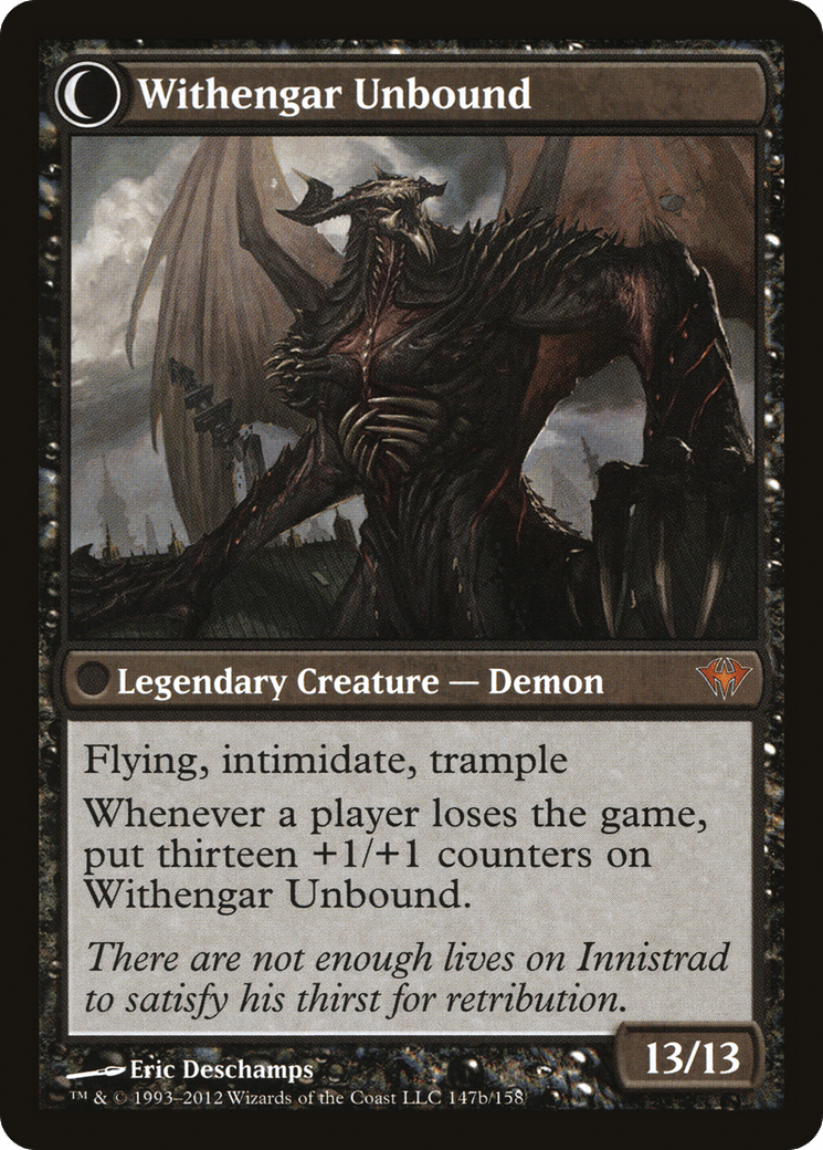Elbrus, the Binding Blade // Withengar Unbound (DKA-147) - Dark Ascension: (Double Faced Transform) Foil