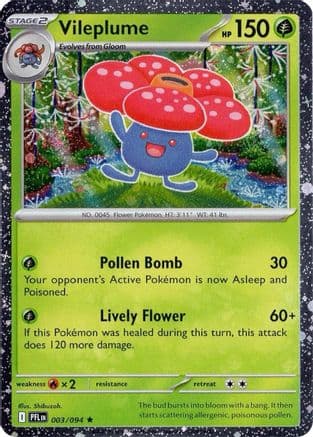 Vileplume (Cosmos Holo) 003  - Holofoil Miscellaneous Cards & Products - Rare