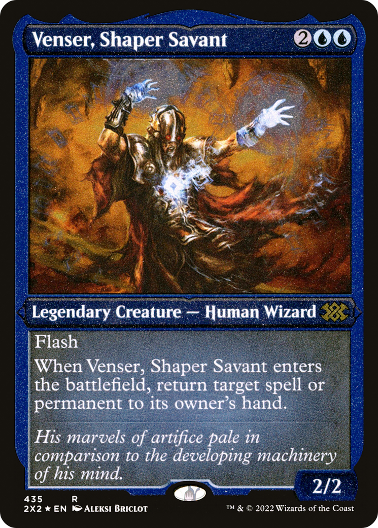 Venser, Shaper Savant (Foil Etched) |  Foil (435) [Double Masters 2022]