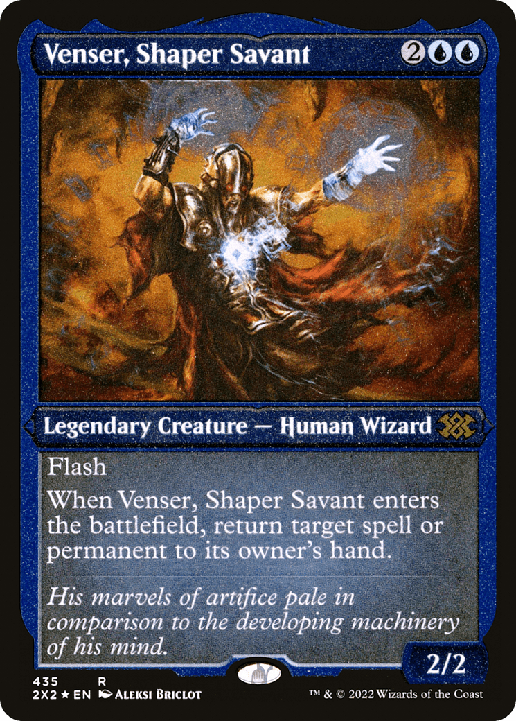 Venser, Shaper Savant (Foil Etched) |  Foil (435) [Double Masters 2022]