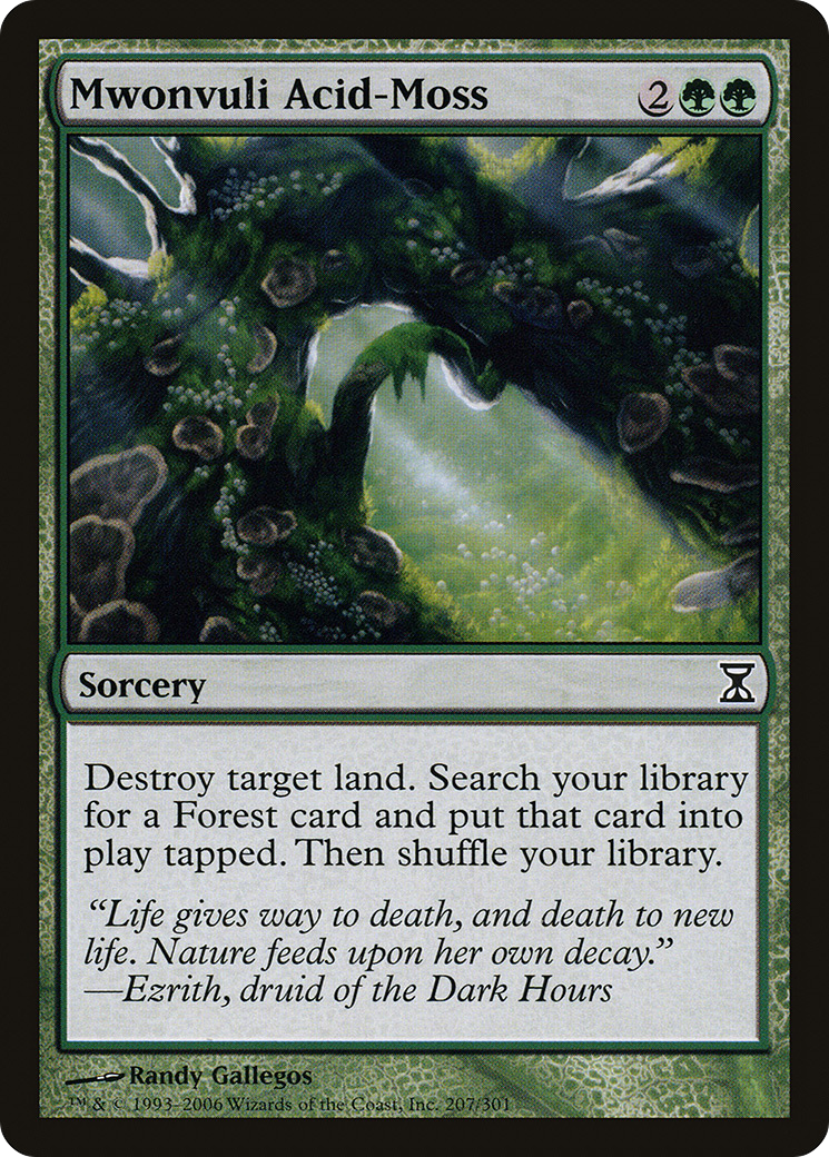 Mwonvuli Acid-Moss [Time Spiral] Foil