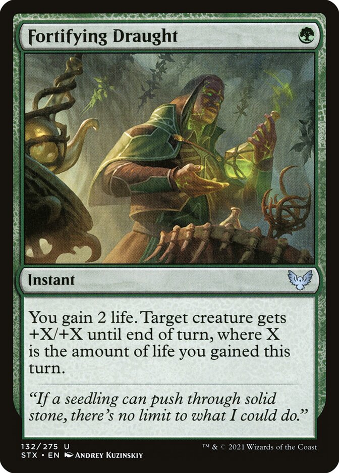 Fortifying Draught 132 (Strixhaven: School of Mages)  - Foil