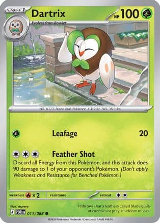 Dartrix 011- ME03 Perfect Order Reverse Holofoil