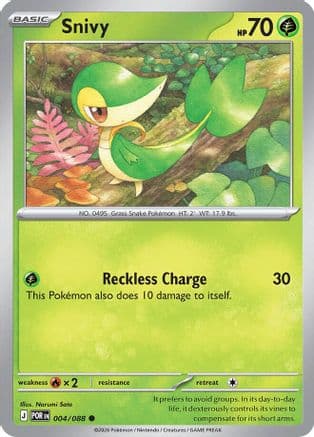 Snivy 004- ME03 Perfect Order Reverse Holofoil