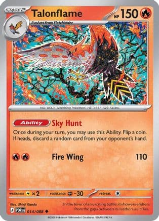 Talonflame 014/088 - ME03 Perfect Order
