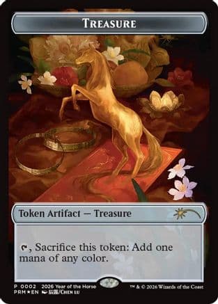 Treasure Token (Year of the Horse 2026) |  Foil (002) [Standard Showdown Promos]