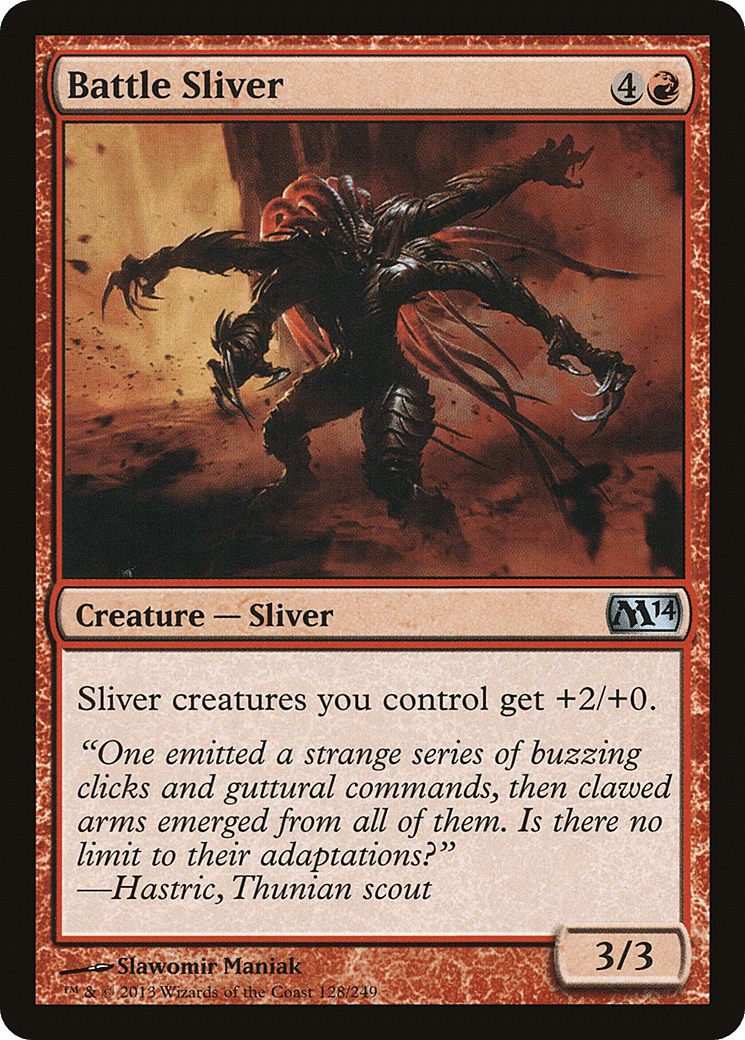 Battle Sliver [Magic 2014] Foil