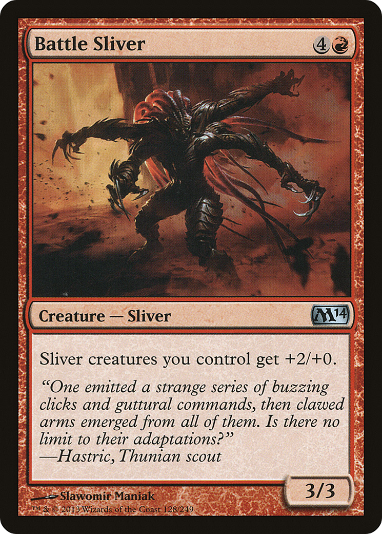 Battle Sliver [Magic 2014] Foil