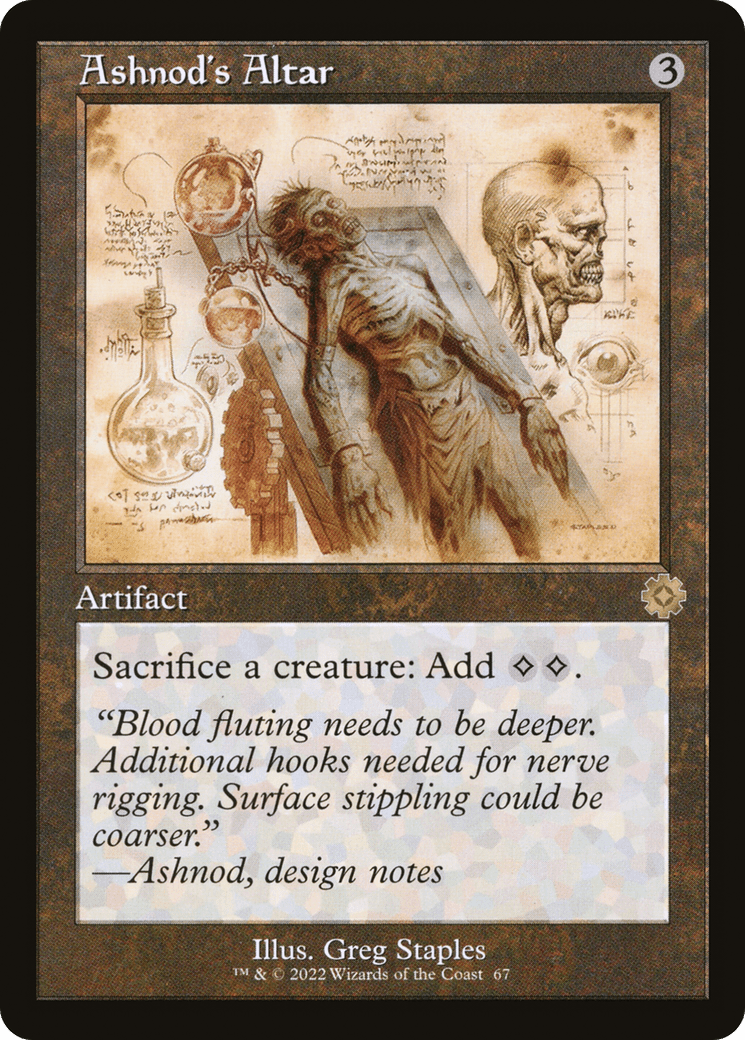 Ashnod's Altar (Retro Schematic) [The Brothers' War Retro Artifacts] Foil