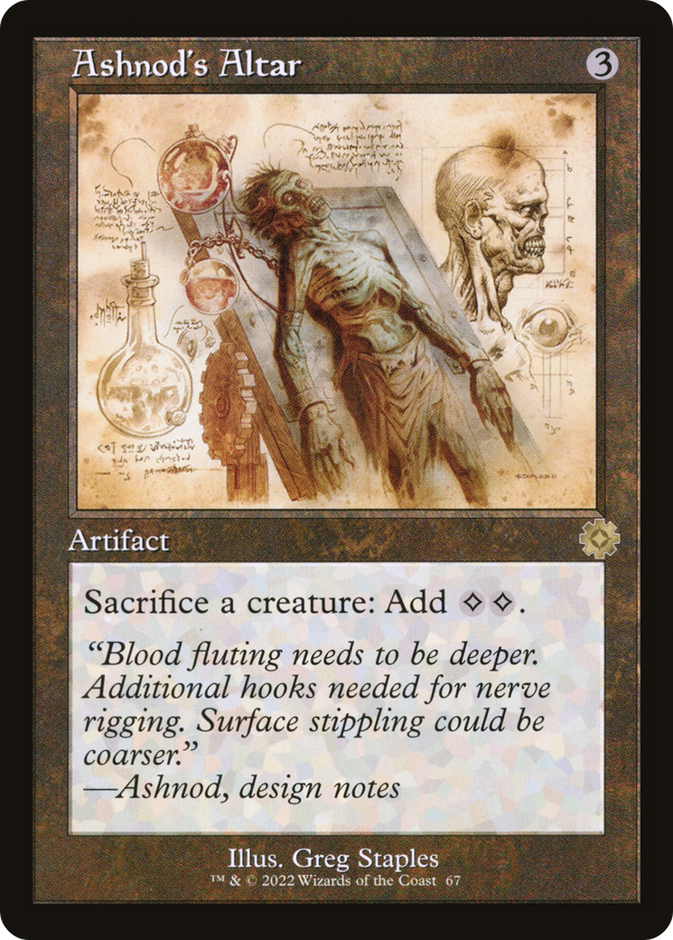 Ashnod's Altar (Retro Schematic) [The Brothers' War Retro Artifacts] Foil