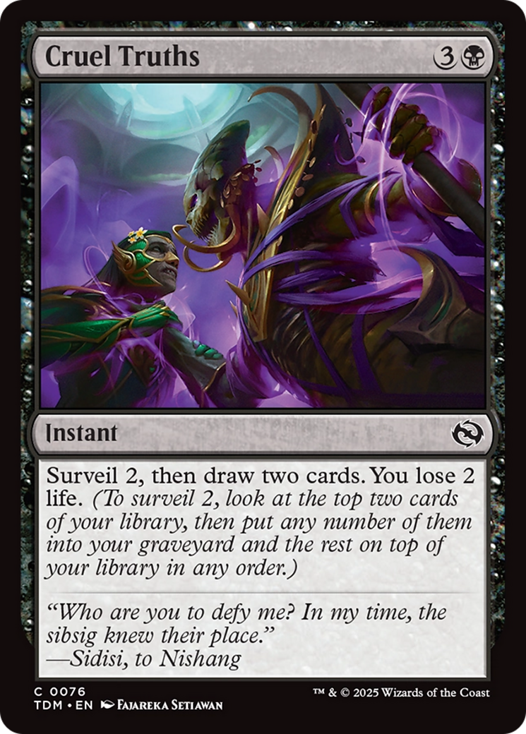 Cruel Truths (076) [Tarkir: Dragonstorm]  Foil