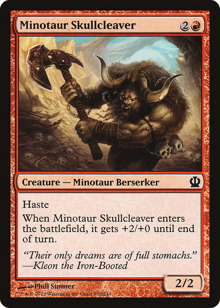 Minotaur Skullcleaver [Theros] Foil