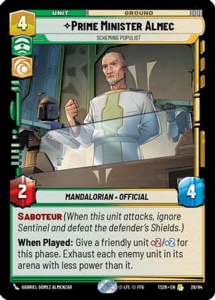Prime Minister Almec - Scheming Populist |  (28/84)  [Twin Suns]