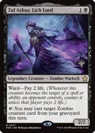 Zul Ashur, Lich Lord |  Foil (077) [Promo Pack: Lorwyn Eclipsed]