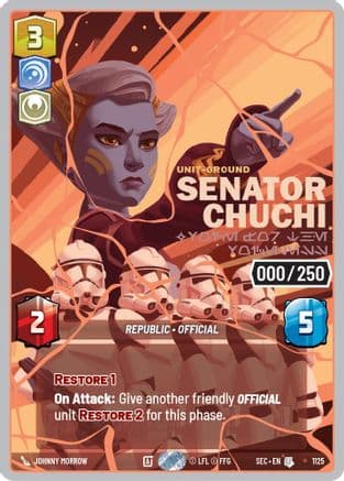 Senator Chuchi - Voice for the Voiceless (Serialized) (Rose Gold) | Foil (1125)  [Secrets of Power]