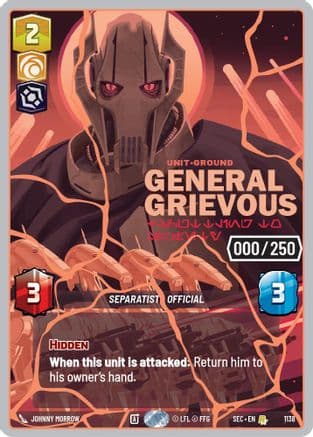 General Grievous - Scuttling to Safety (Serialized) (Rose Gold) | Foil (1138)  [Secrets of Power]