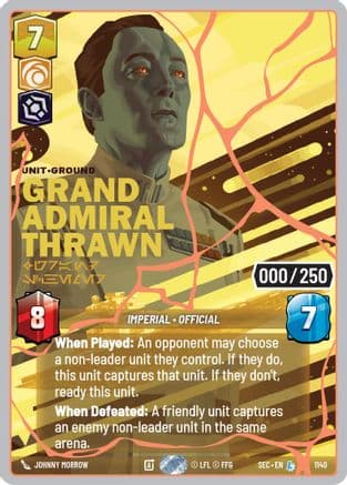 Grand Admiral Thrawn - Grand Schemer (Serialized) (Rose Gold) | Foil (1140)  [Secrets of Power]