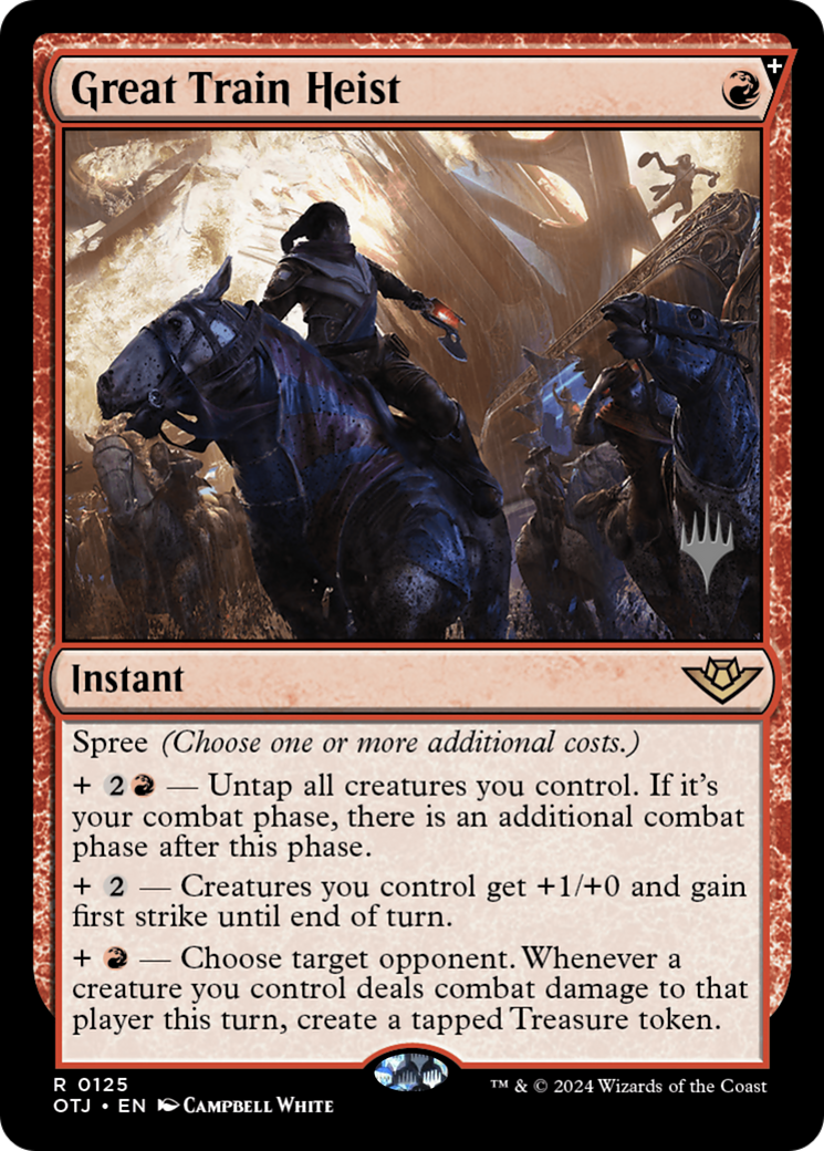 Great Train Heist (Promo Pack) [Outlaws of Thunder Junction Promos] Foil