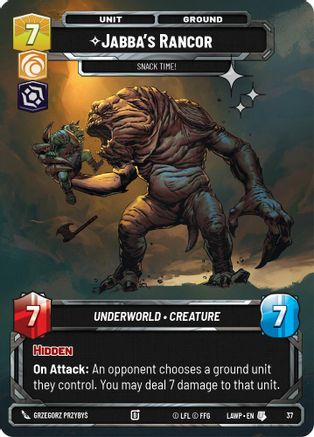 Jabba's Rancor - Snack Time! (Foil) | Foil (37)  [A Lawless Time Weekly Play Promos]