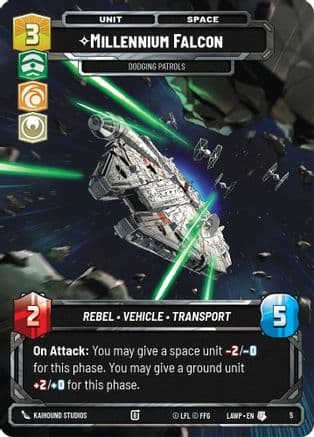 Millennium Falcon - Dodging Patrols |  (5)  [A Lawless Time  Weekly Play Promos]