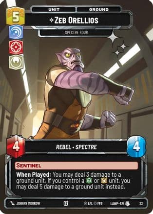 Zeb Orellios - Spectre Four (Foil) | Foil (23)  [A Lawless Time  Weekly Play Promos]