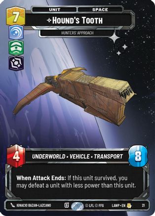 Hound's Tooth - Hunters' Approach (Foil) | Foil (21)  [A Lawless Time Weekly Play Promos]