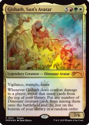 Gishath, Sun's Avatar |  Foil (011) [Media Promos]