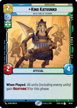 King Katuunko - Great King of Toydaria |  (16/84)  [Twin Suns]