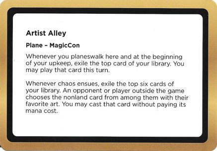 Artist Alley (Black Lotus Unknown Planechase) |  () [Oversize Cards]