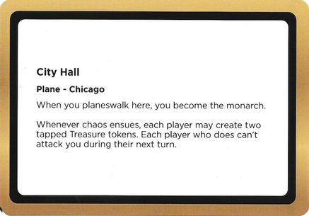 City Hall (Black Lotus Unknown Planechase) |  () [Oversize Cards]