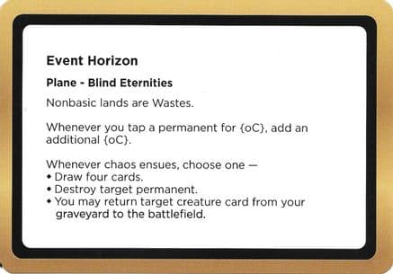 Event Horizon (Black Lotus Unknown Planechase) |  () [Oversize Cards]