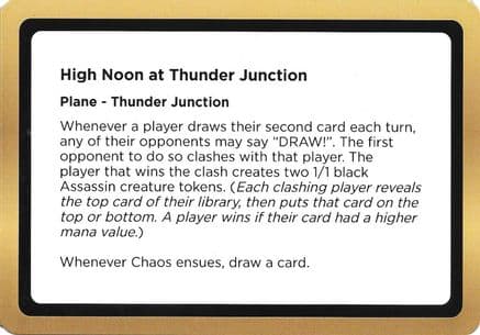 High Noon at Thunder Junction (Black Lotus Unknown Planechase) |  () [Oversize Cards]